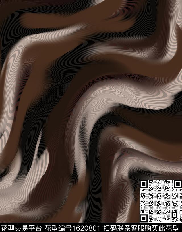 纹理渐变波浪纹数码印花华亿平台下载（图片编号: 1620801） - 瓦栏（Walan）