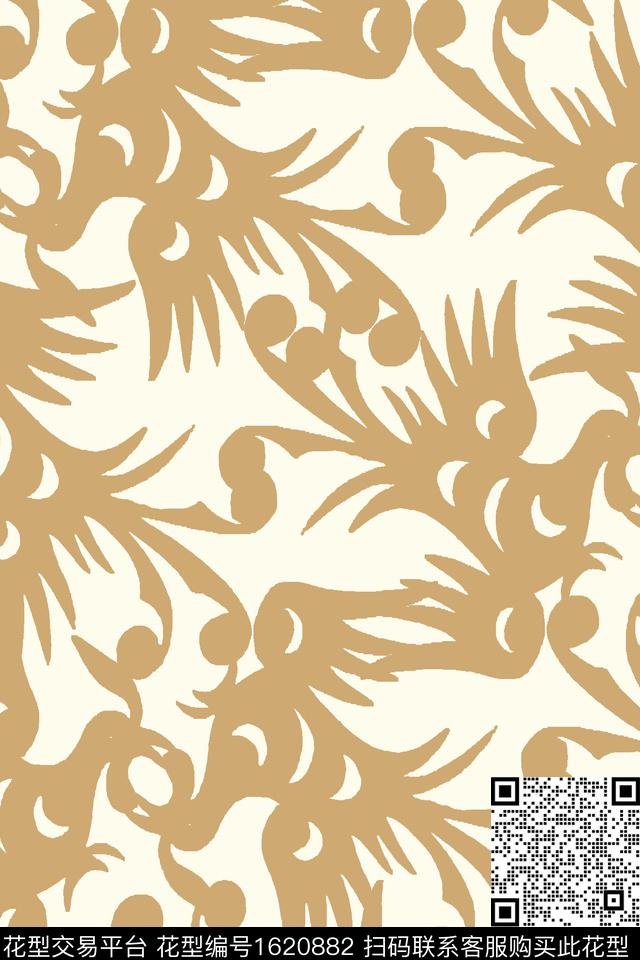 剪纸鸟传统印花华亿平台下载（图片编号: 1620882） - 瓦栏（Walan）