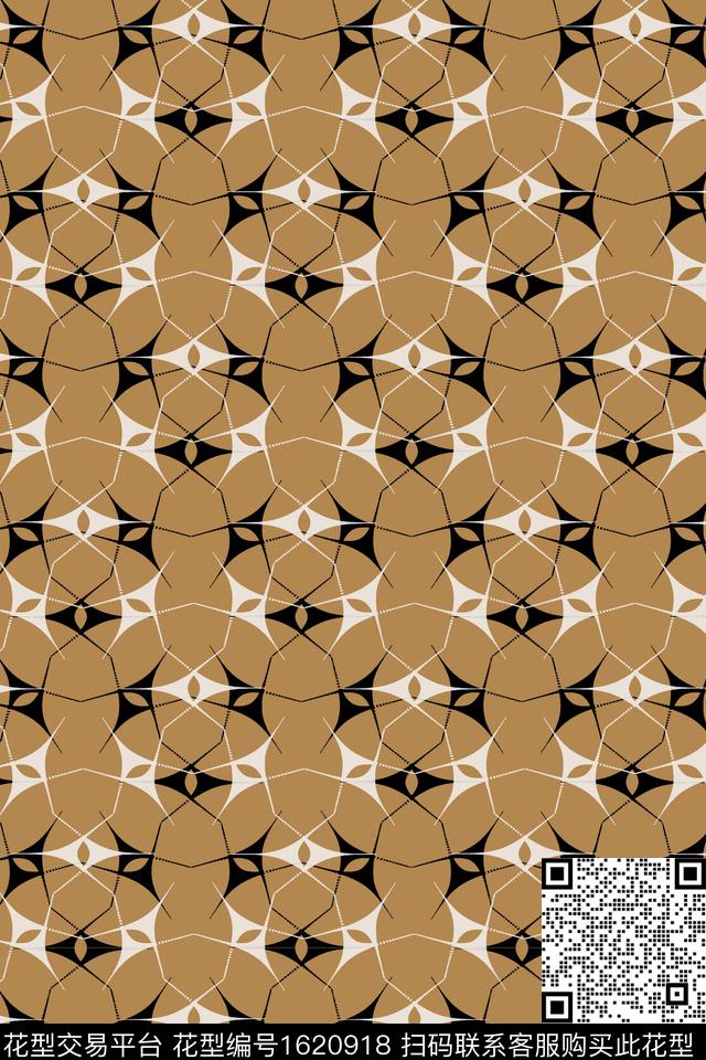 线条混合拼接传统印花华亿平台下载（图片编号: 1620918） - 瓦栏（Walan）