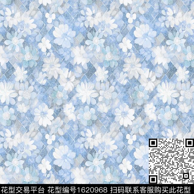 花卉小碎花肌理数码印花华亿平台下载（图片编号: 1620968） - 瓦栏（Walan）