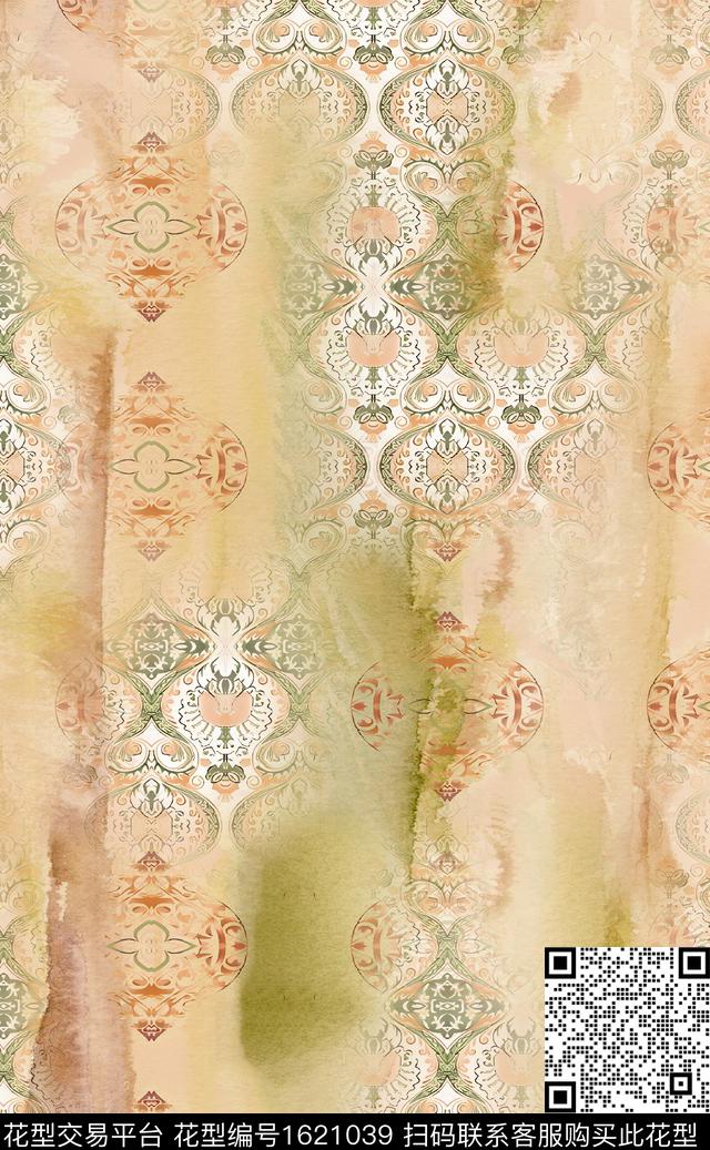 小清新民族风波西米亚数码印花华亿平台下载（图片编号: 1621039） - 瓦栏（Walan）