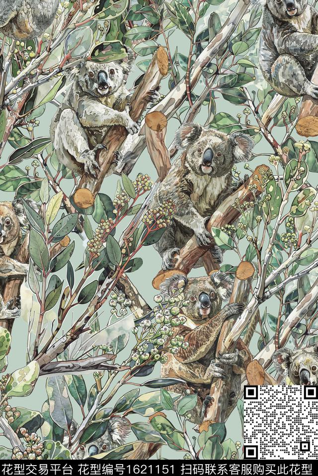 考拉桉树澳洲数码印花华亿平台下载（图片编号: 1621151） - 瓦栏（Walan）