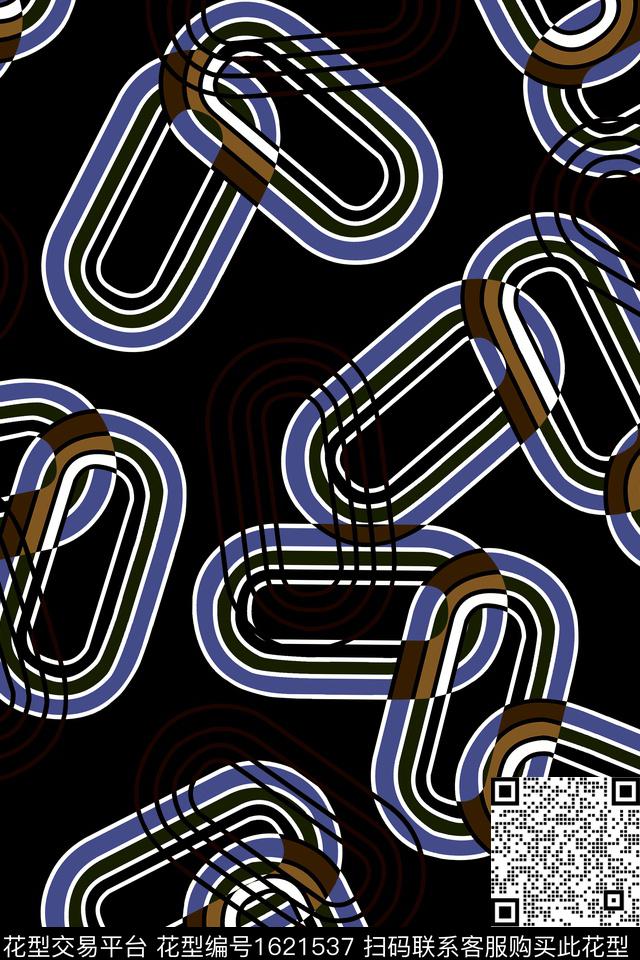 线条休闲几何传统印花华亿平台下载（图片编号: 1621537） - 瓦栏（Walan）