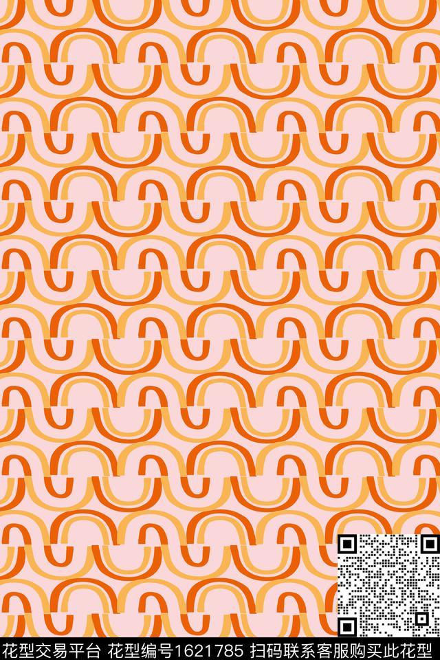 条纹线条传统印花华亿平台下载（图片编号: 1621785） - 瓦栏（Walan）