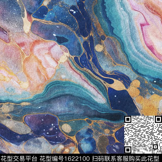 晕染肌理布纹抽象数码印花华亿平台下载（图片编号: 1622100） - 瓦栏（Walan）