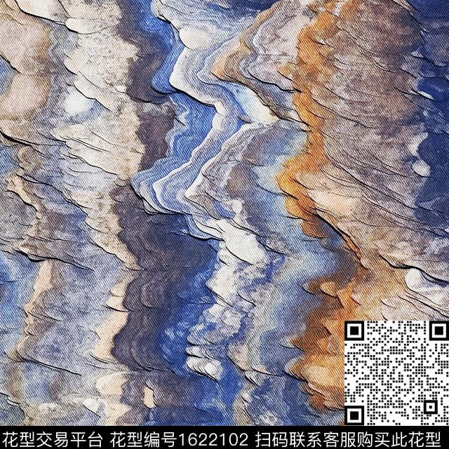 晕染肌理布纹抽象数码印花华亿平台下载（图片编号: 1622102） - 瓦栏（Walan）