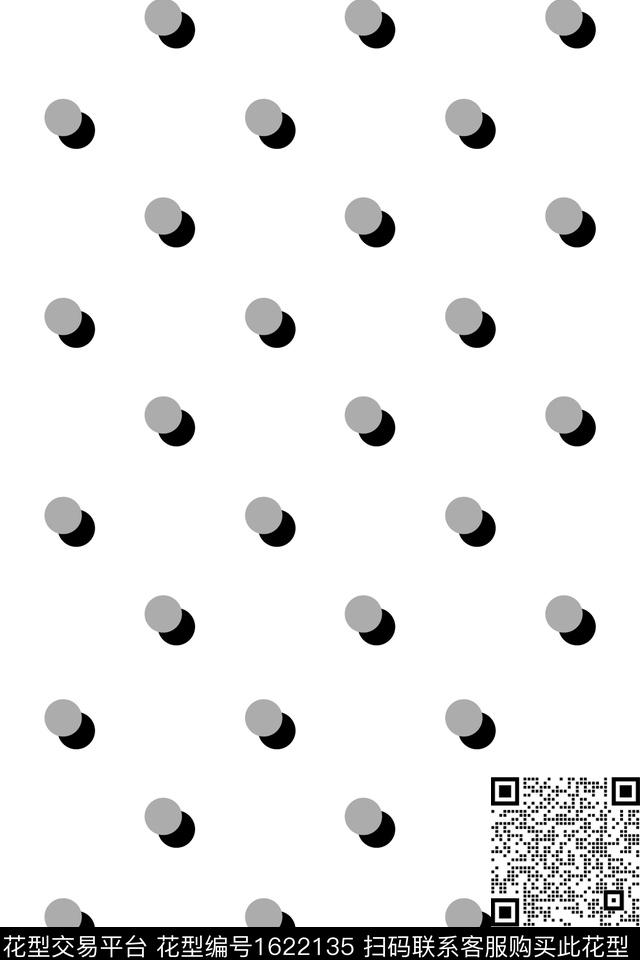 简约波点数码印花华亿平台下载（图片编号: 1622135） - 瓦栏（Walan）