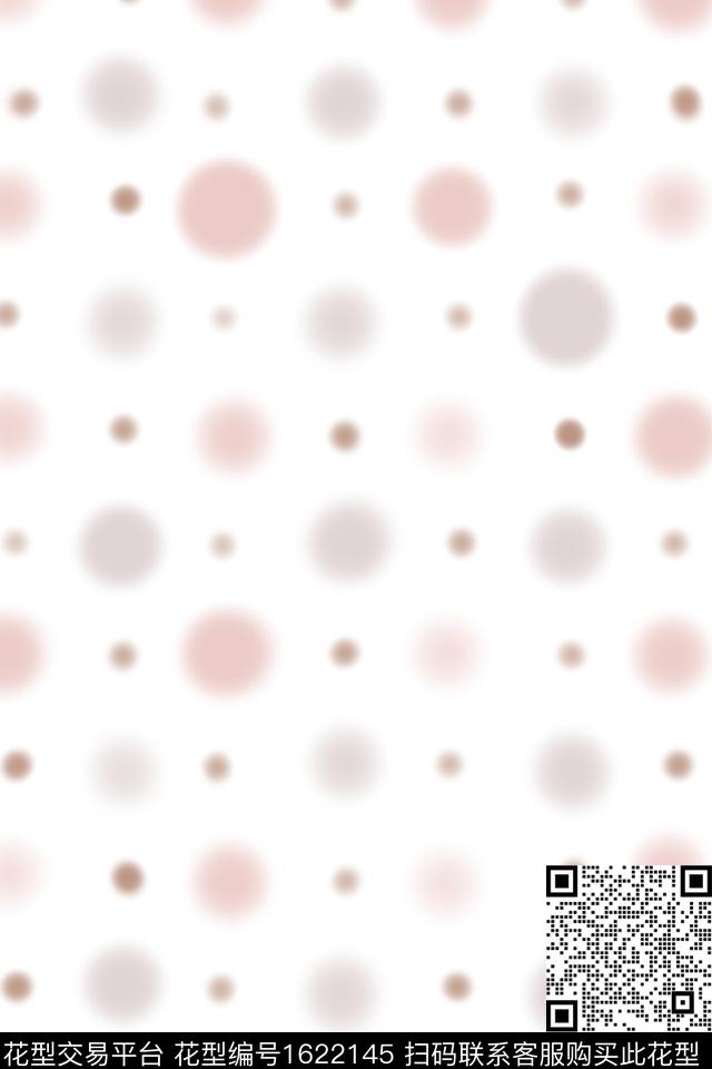 小清新可爱波点数码印花华亿平台下载（图片编号: 1622145） - 瓦栏（Walan）