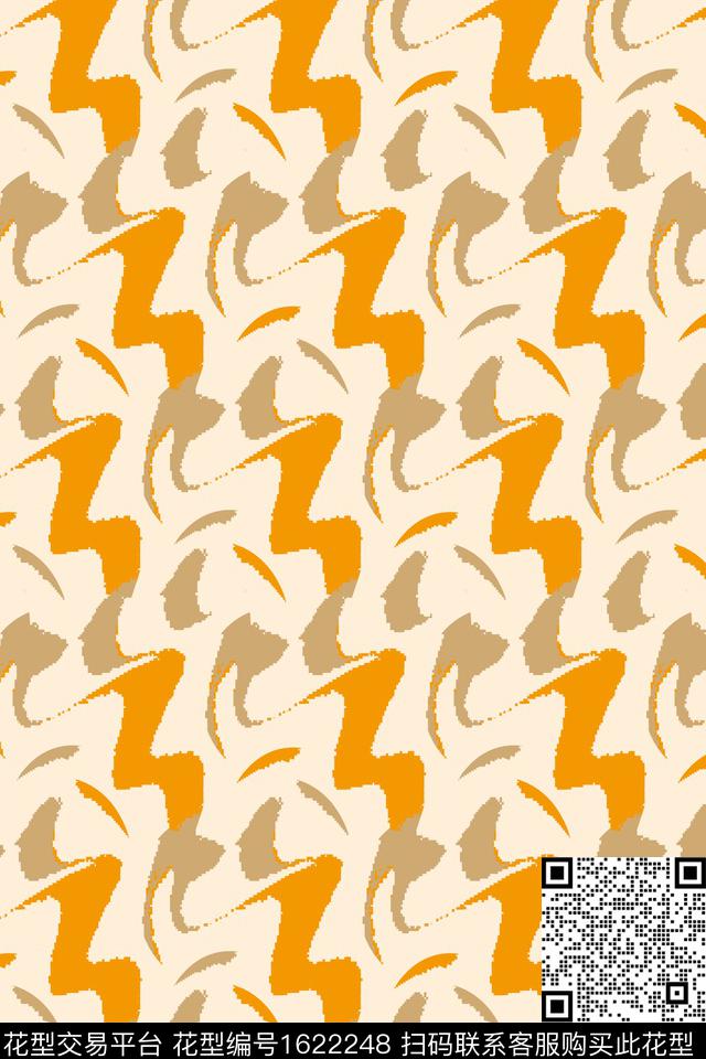 抽象马赛克传统印花华亿平台下载（图片编号: 1622248） - 瓦栏（Walan）