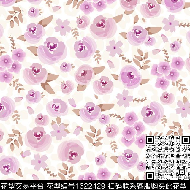 花卉春夏华亿平台小碎花数码印花华亿平台下载（图片编号: 1622429） - 瓦栏（Walan）