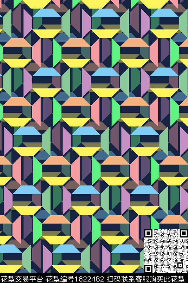 几何箱包梯形传统印花华亿平台下载（图片编号: 1622482） - 瓦栏（Walan）