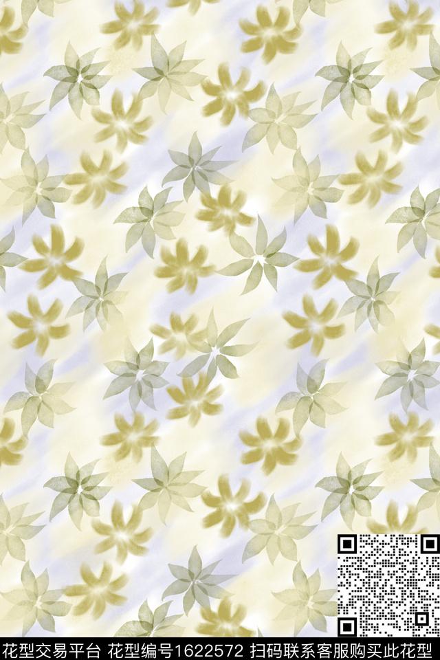 花卉小碎花水彩数码印花华亿平台下载（图片编号: 1622572） - 瓦栏（Walan）