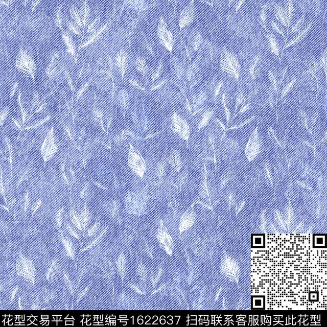 肌理布纹叶子数码印花华亿平台下载（图片编号: 1622637） - 瓦栏（Walan）