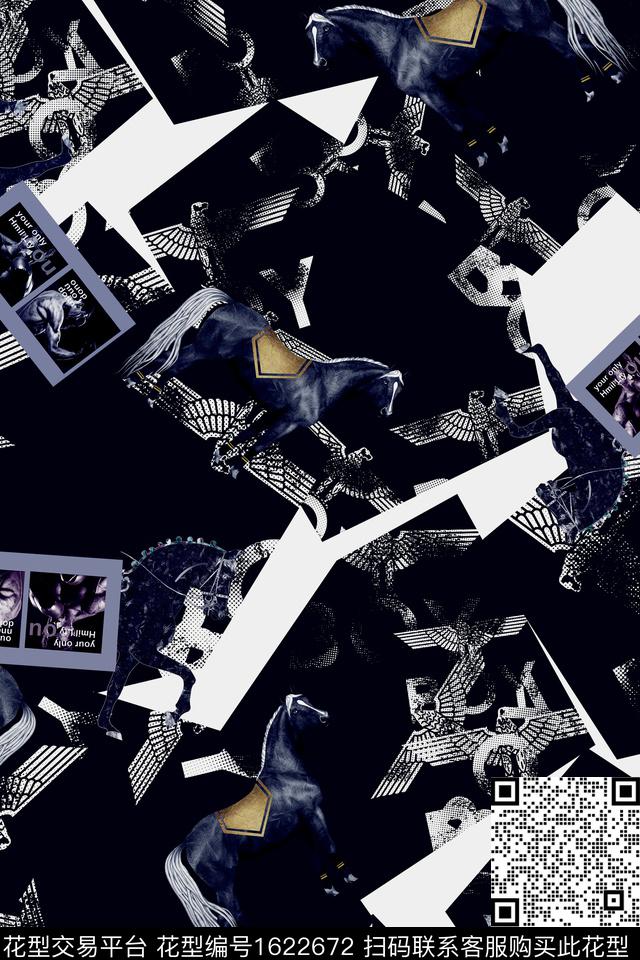 马鸟休闲数码印花华亿平台下载（图片编号: 1622672） - 瓦栏（Walan）