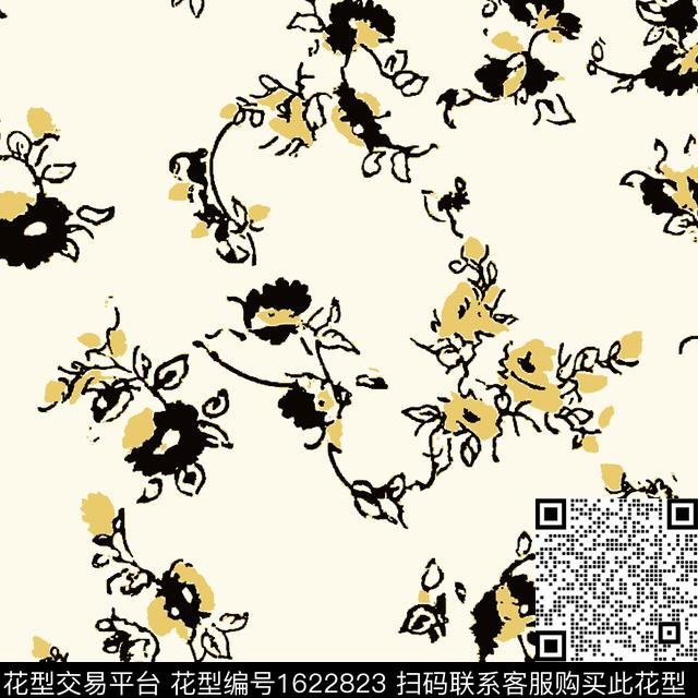 小清新花卉小碎花传统印花华亿平台下载（图片编号: 1622823） - 瓦栏（Walan）