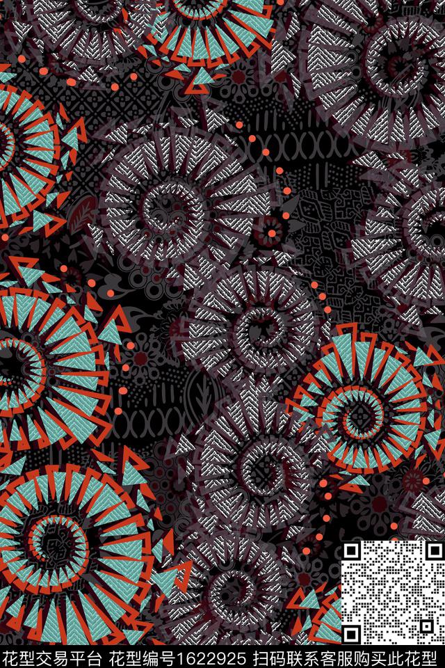 民族风雕印华亿平台中老年数码印花华亿平台下载（图片编号: 1622925） - 瓦栏（Walan）