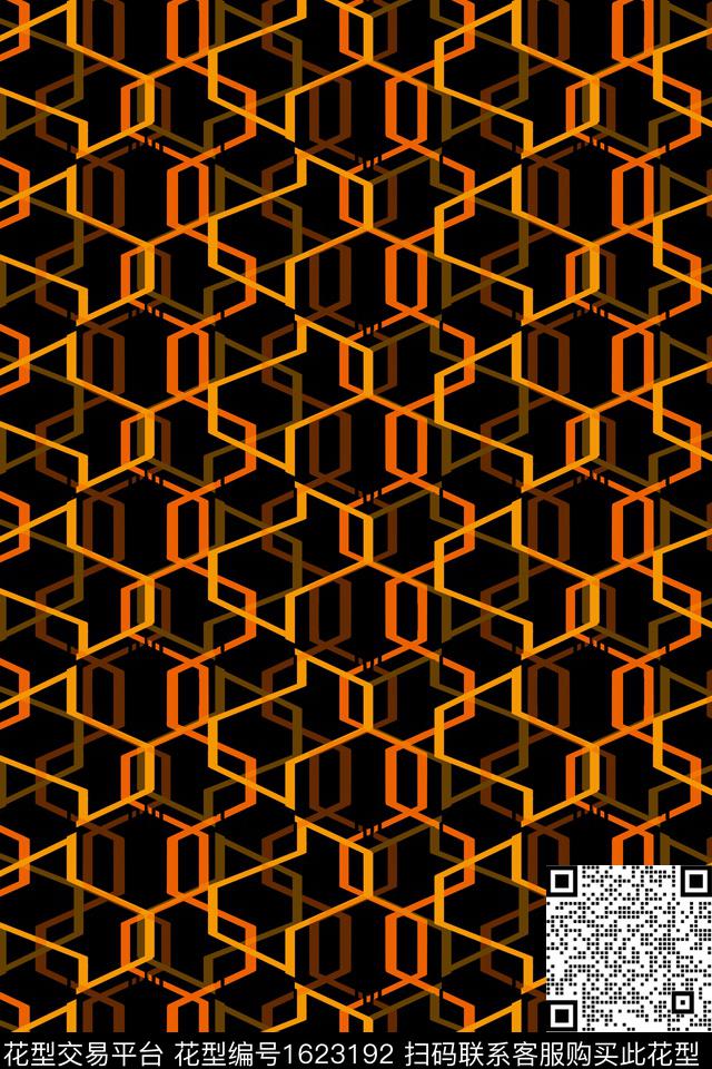 条纹几何数码印花华亿平台下载（图片编号: 1623192） - 瓦栏（Walan）