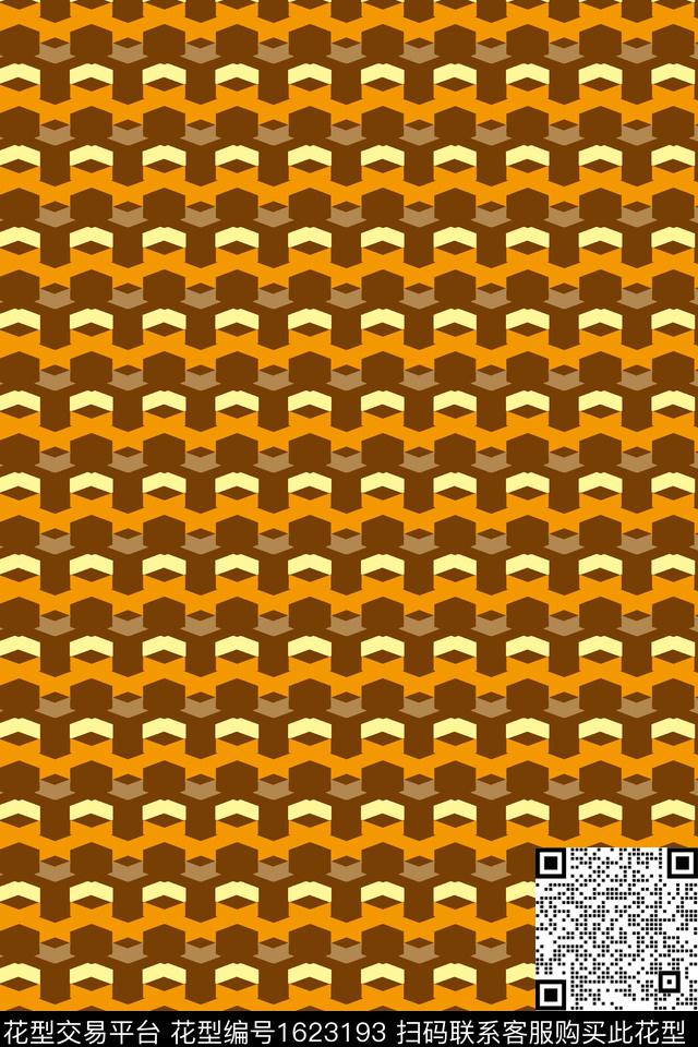 条纹几何连续传统印花华亿平台下载（图片编号: 1623193） - 瓦栏（Walan）