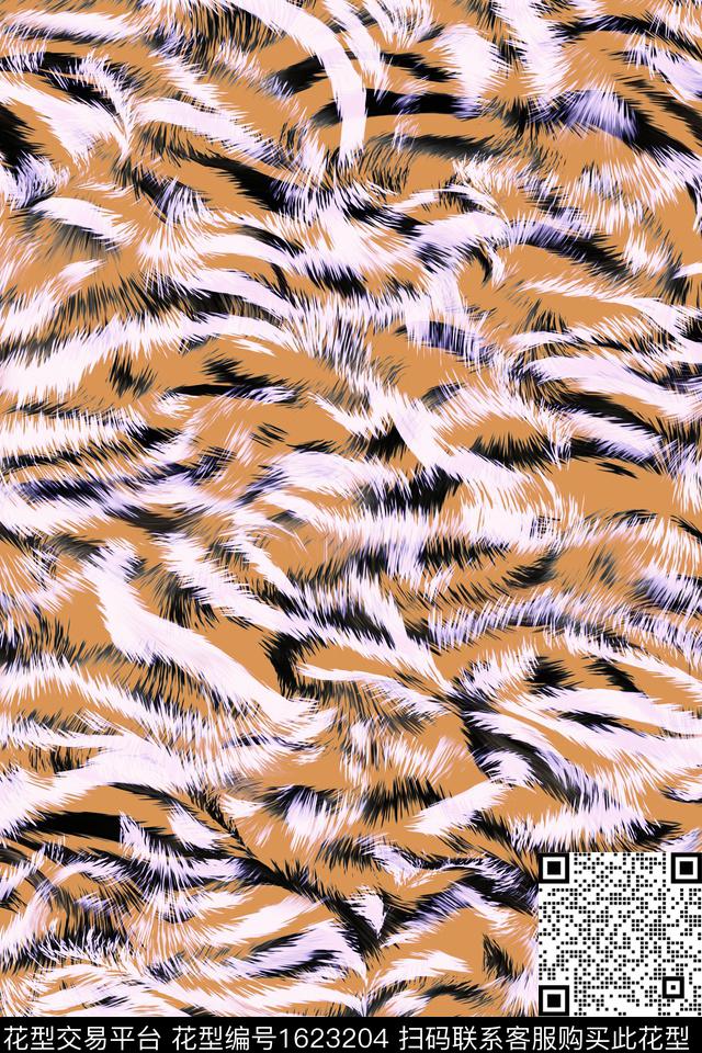 豹纹斑马纹动物纹数码印花华亿平台下载（图片编号: 1623204） - 瓦栏（Walan）