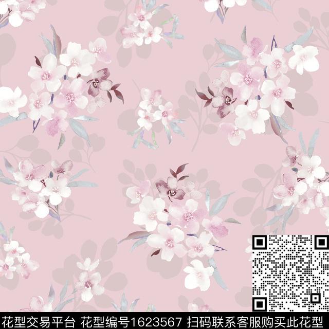 年轻女装花卉春夏华亿平台数码印花华亿平台下载（图片编号: 1623567） - 瓦栏（Walan）