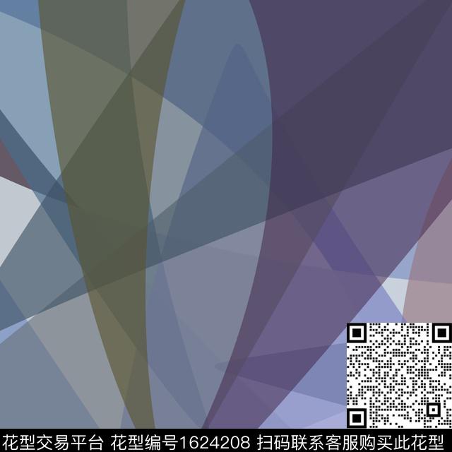 色块叠加几何传统印花华亿平台下载（图片编号: 1624208） - 瓦栏（Walan）