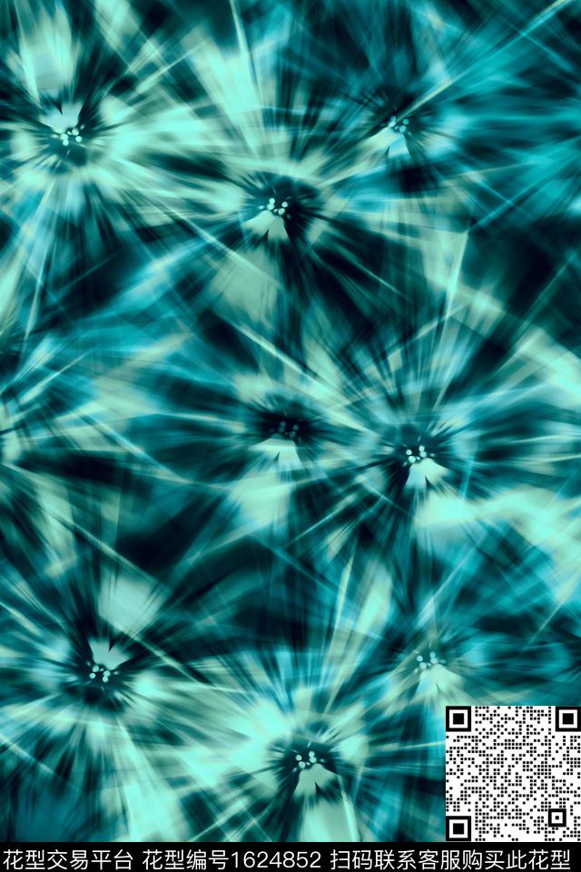 抽象扎染数码印花华亿平台下载（图片编号: 1624852） - 瓦栏（Walan）