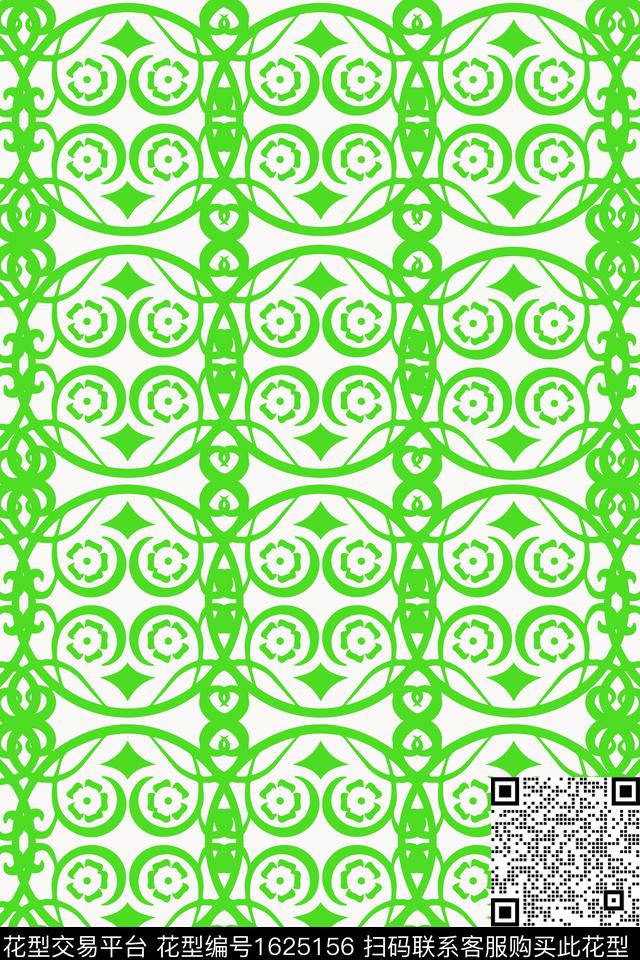 古典花纹民族风复古数码印花华亿平台下载（图片编号: 1625156） - 瓦栏（Walan）