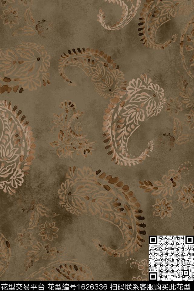 民族花卉民族风中老年数码印花华亿平台下载（图片编号: 1626336） - 瓦栏（Walan）