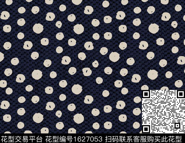 几何抽象波点数码印花华亿平台下载（图片编号: 1627053） - 瓦栏（Walan）