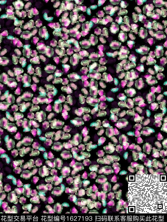 抽象水彩数码印花华亿平台下载（图片编号: 1627193） - 瓦栏（Walan）