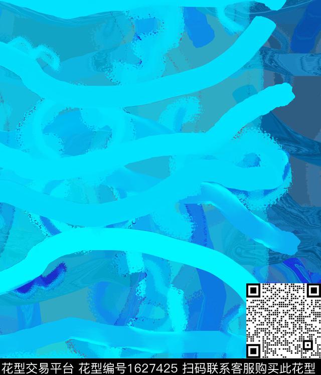 线条混合拼接几何数码印花华亿平台下载（图片编号: 1627425） - 瓦栏（Walan）