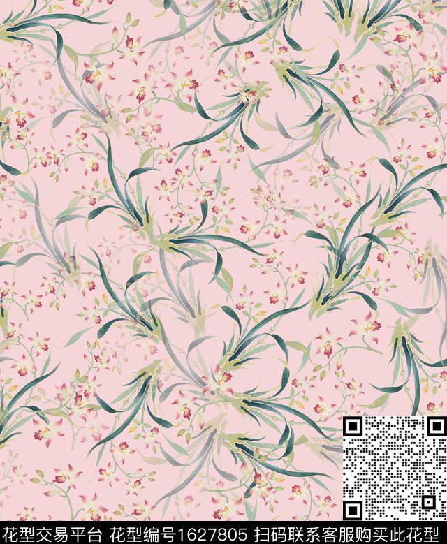 家纺小碎花连衣裙传统印花华亿平台下载（图片编号: 1627805） - 瓦栏（Walan）