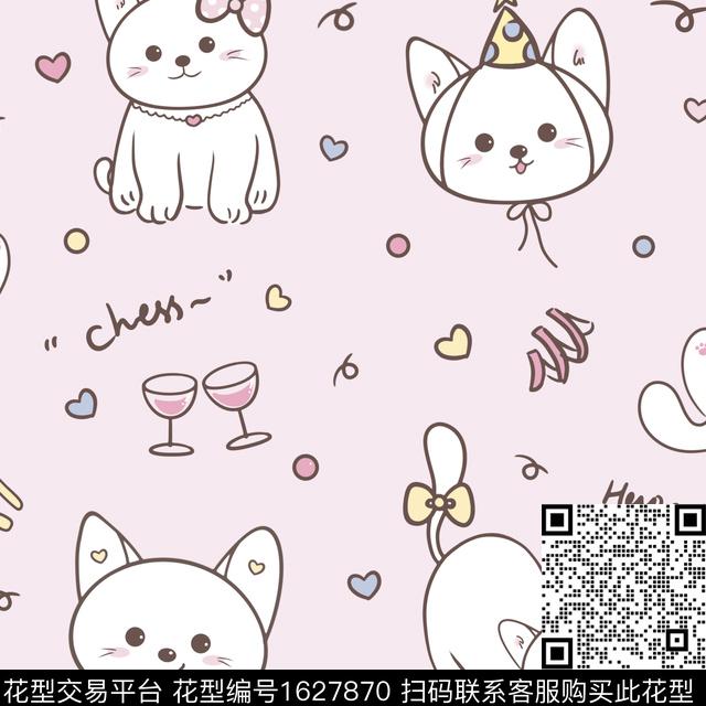 小清新可爱卡通传统印花华亿平台下载（图片编号: 1627870） - 瓦栏（Walan）