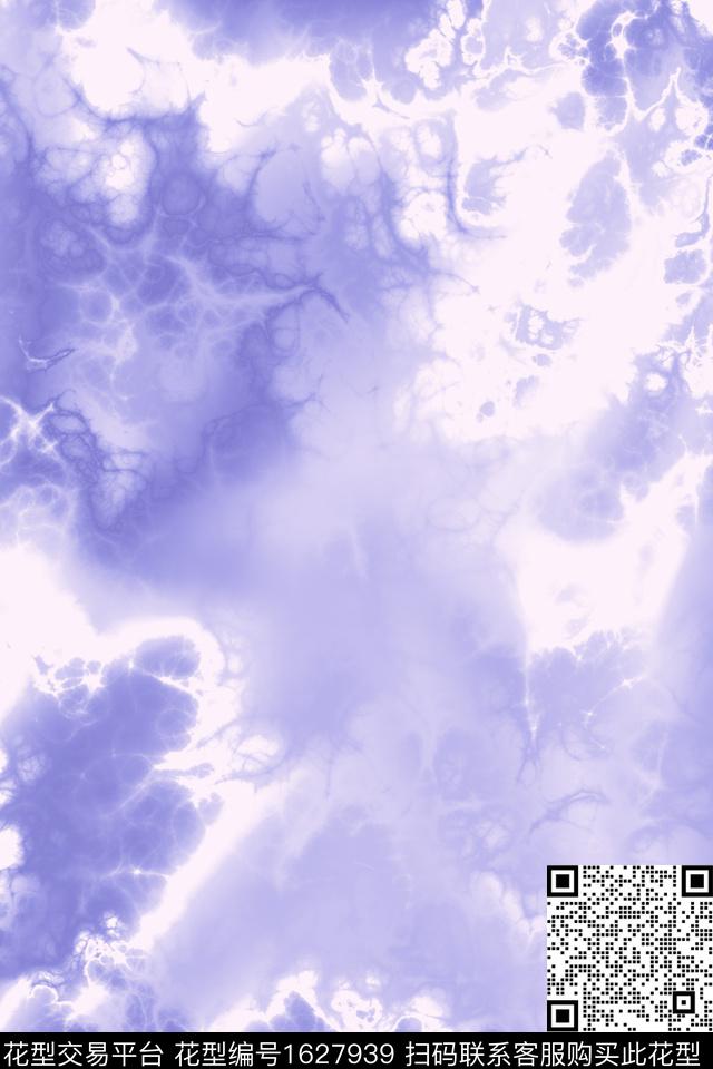 渐变流动晕染肌理数码印花华亿平台下载（图片编号: 1627939） - 瓦栏（Walan）