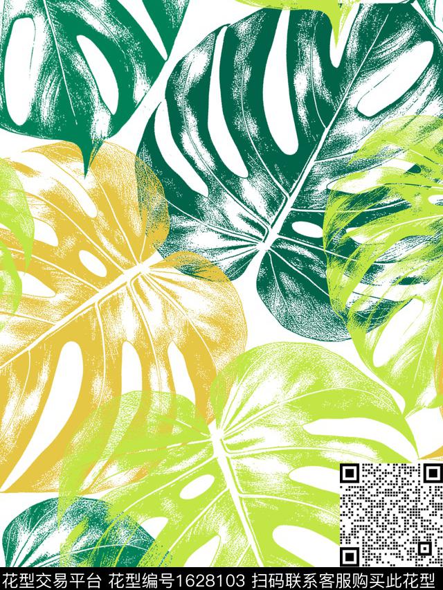 植物床品女装数码印花华亿平台下载（图片编号: 1628103） - 瓦栏（Walan）