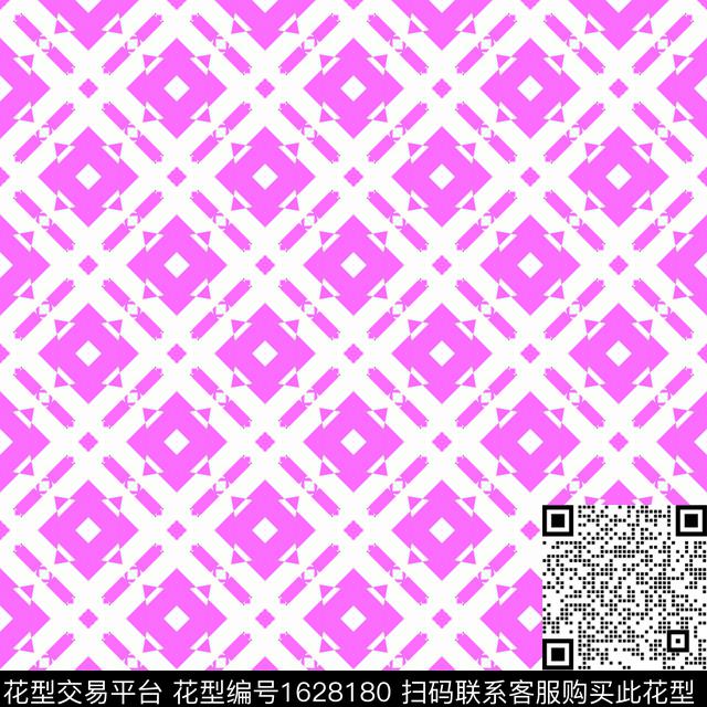 粉色民族风几何传统印花华亿平台下载（图片编号: 1628180） - 瓦栏（Walan）