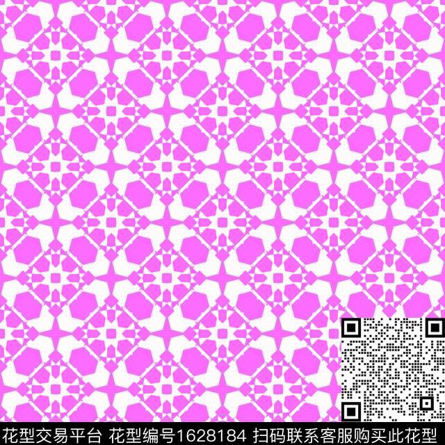 粉色民族风几何传统印花华亿平台下载（图片编号: 1628184） - 瓦栏（Walan）