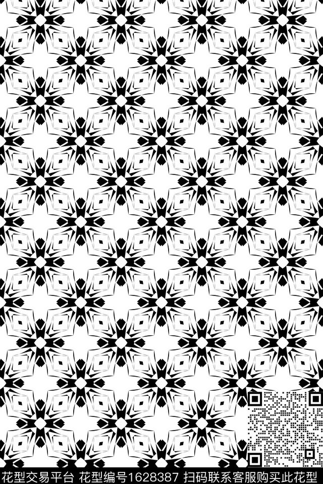 民族风几何连续传统印花华亿平台下载（图片编号: 1628387） - 瓦栏（Walan）
