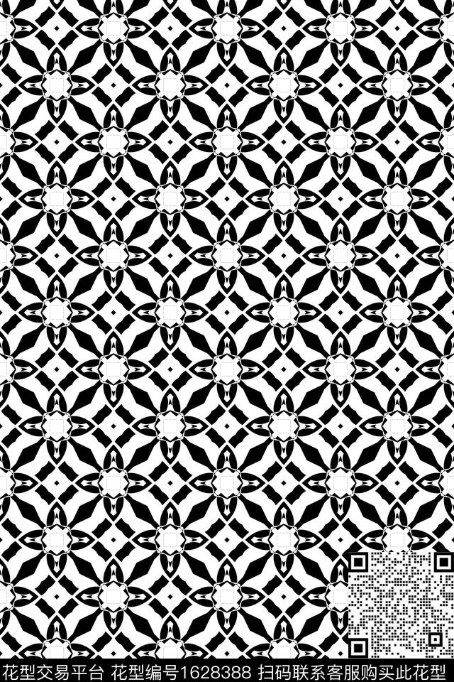 民族风几何连续传统印花华亿平台下载（图片编号: 1628388） - 瓦栏（Walan）