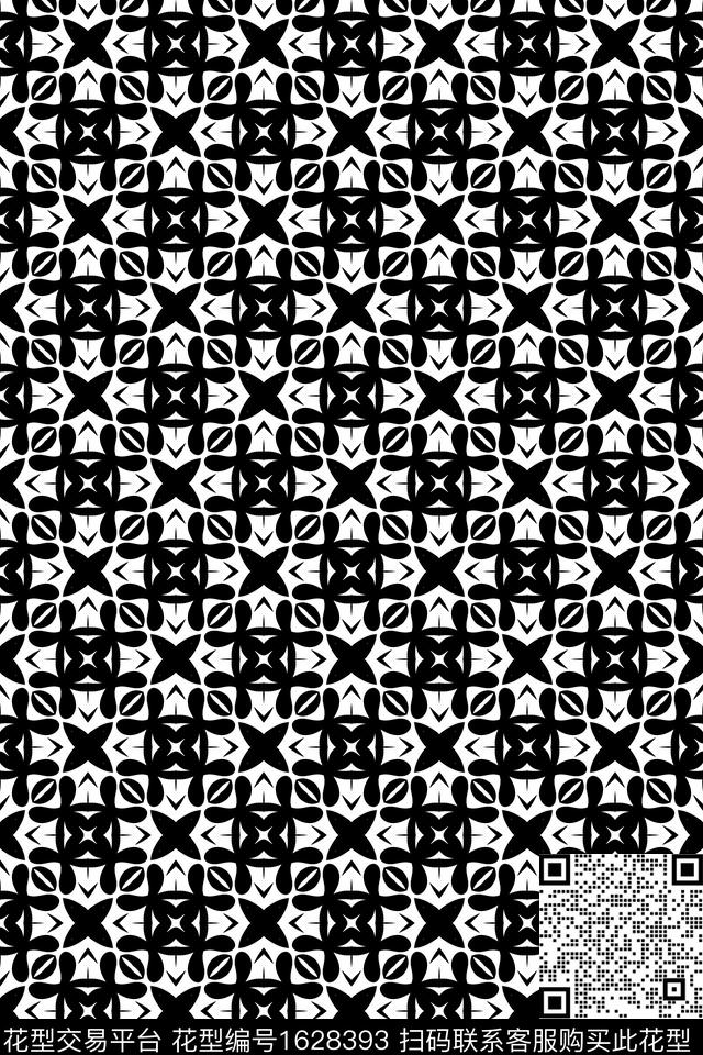 民族风几何连续传统印花华亿平台下载（图片编号: 1628393） - 瓦栏（Walan）