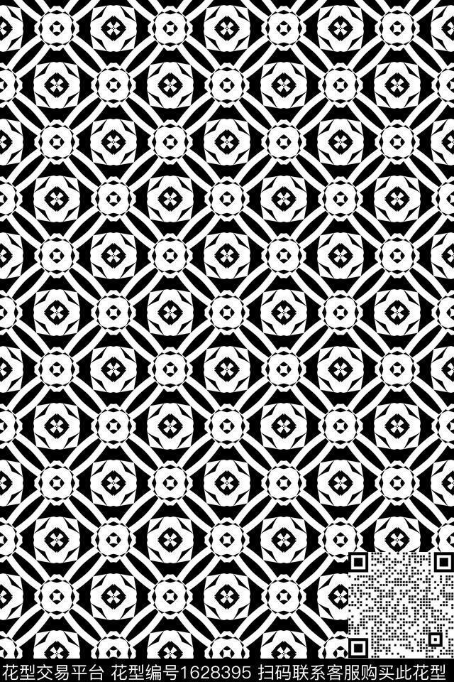 民族风几何连续传统印花华亿平台下载（图片编号: 1628395） - 瓦栏（Walan）
