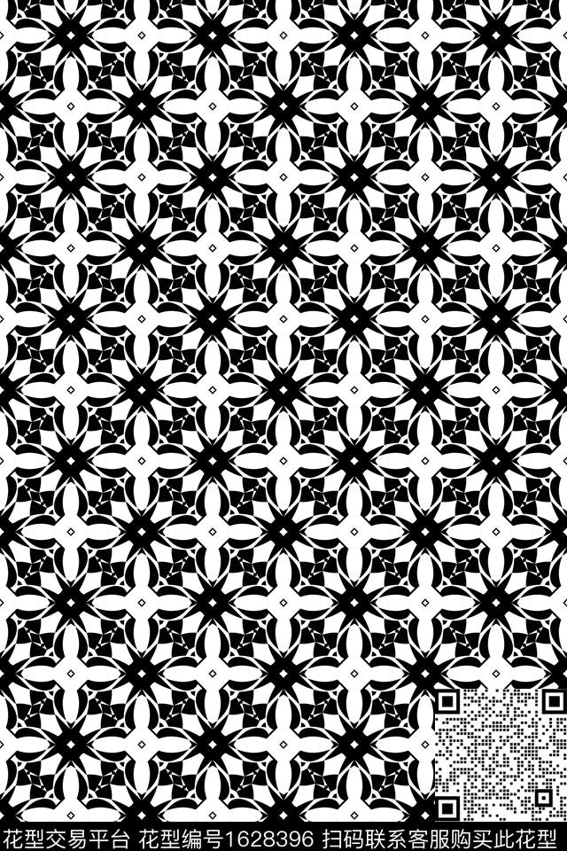 民族风几何连续传统印花华亿平台下载（图片编号: 1628396） - 瓦栏（Walan）