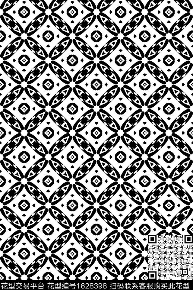 民族风几何连续传统印花华亿平台下载（图片编号: 1628398） - 瓦栏（Walan）