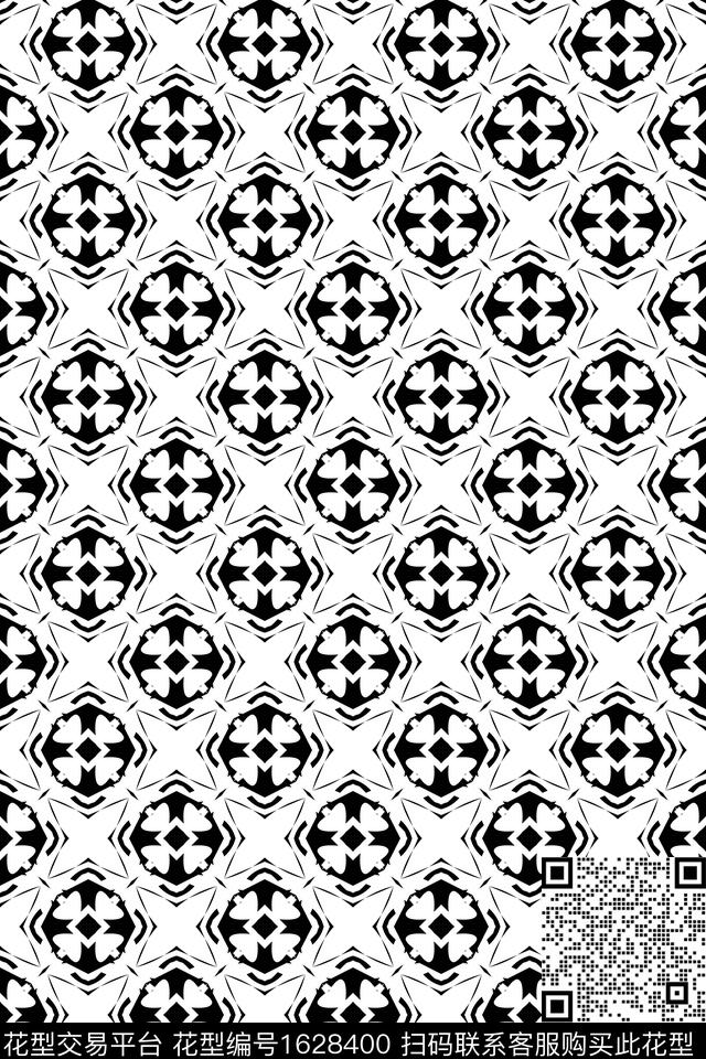 民族风几何连续传统印花华亿平台下载（图片编号: 1628400） - 瓦栏（Walan）