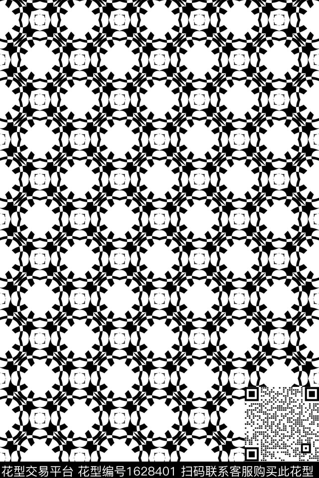 民族风几何连续传统印花华亿平台下载（图片编号: 1628401） - 瓦栏（Walan）