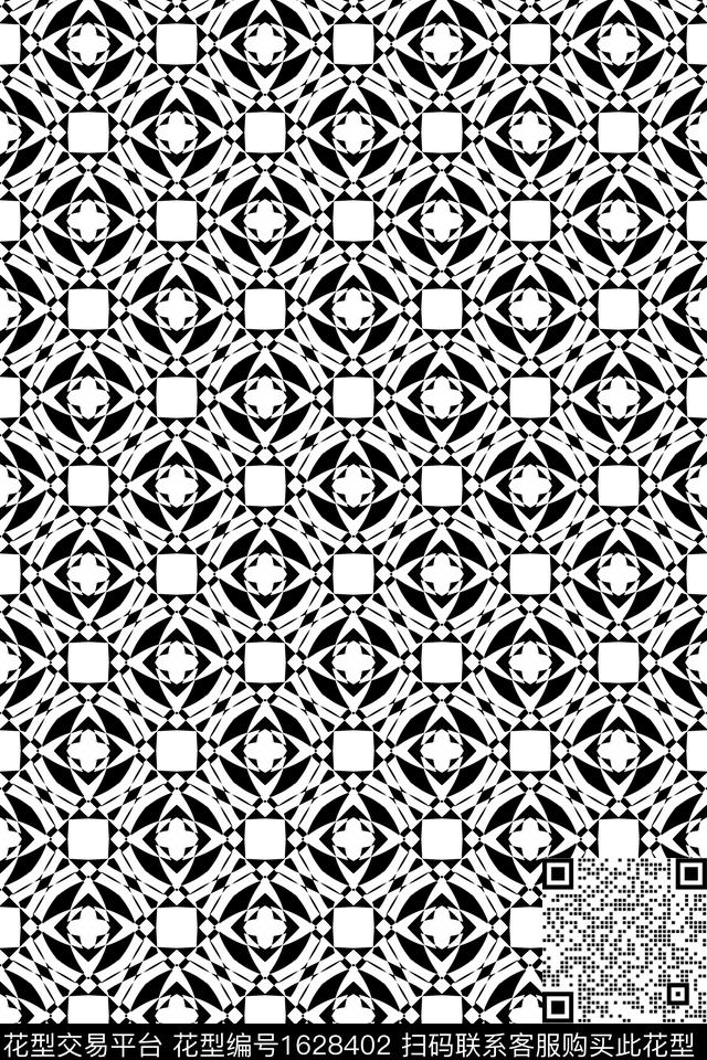 民族风几何连续传统印花华亿平台下载（图片编号: 1628402） - 瓦栏（Walan）