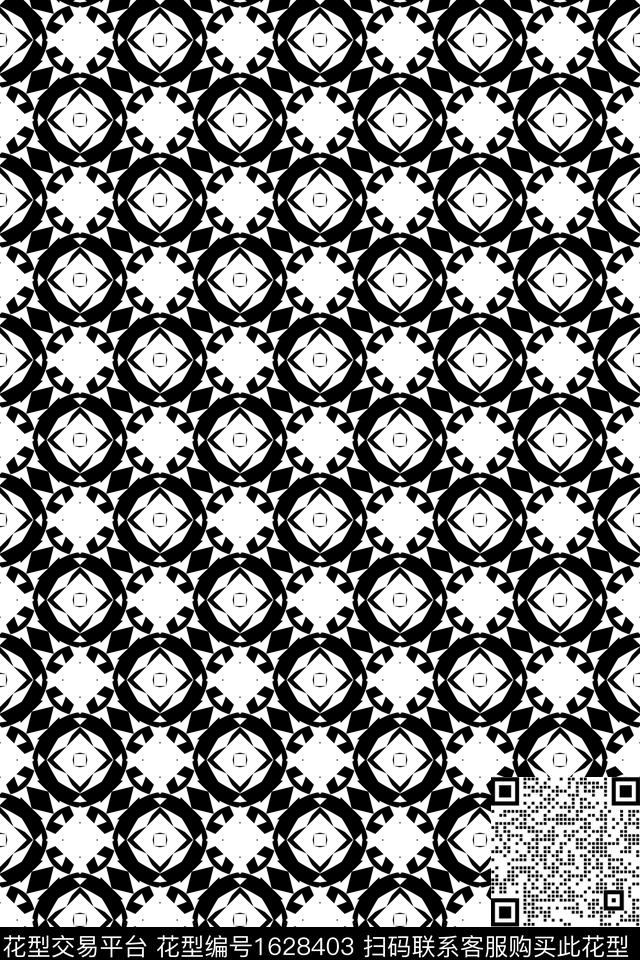 民族风几何连续传统印花华亿平台下载（图片编号: 1628403） - 瓦栏（Walan）