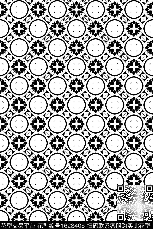民族风几何连续传统印花华亿平台下载（图片编号: 1628405） - 瓦栏（Walan）