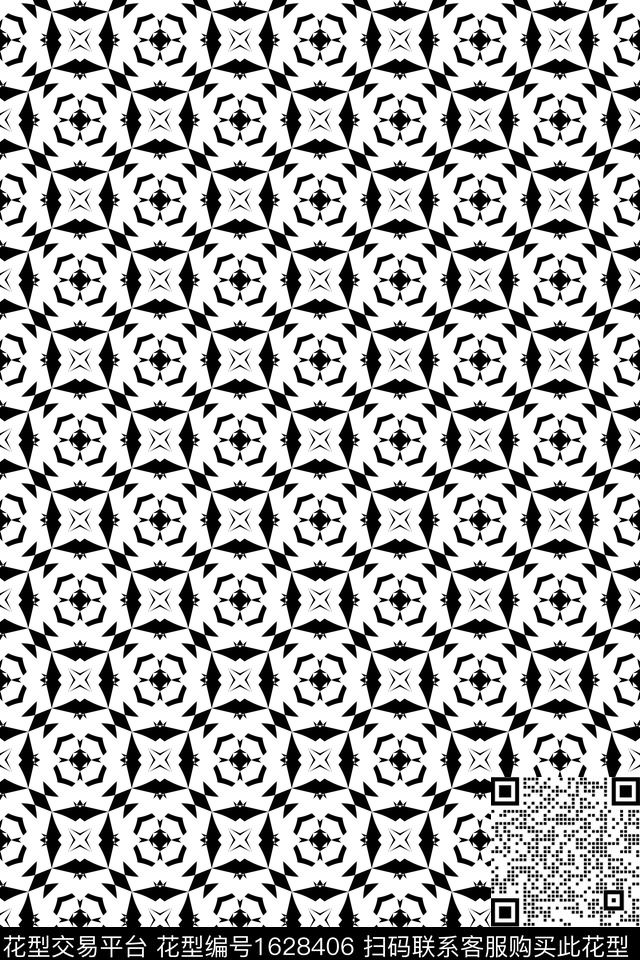 民族风几何连续传统印花华亿平台下载（图片编号: 1628406） - 瓦栏（Walan）