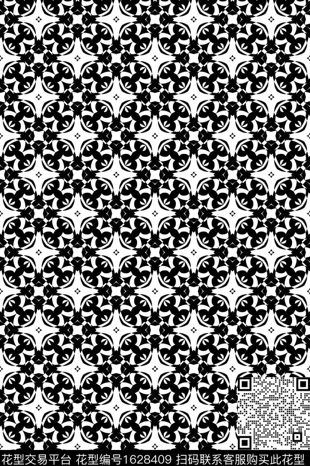 民族风几何连续传统印花华亿平台下载（图片编号: 1628409） - 瓦栏（Walan）